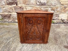 Antique Carved Oak Corner