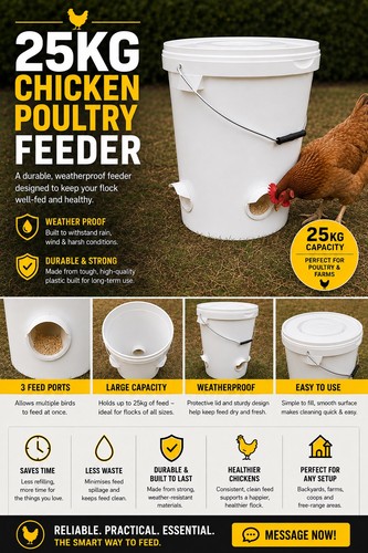 Chicken poultry feeder - poultry,