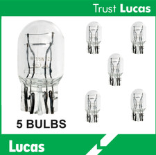 5 x Genuine LUCAS LLB580 Capless Wedge Bulbs 21W/5W DRL
