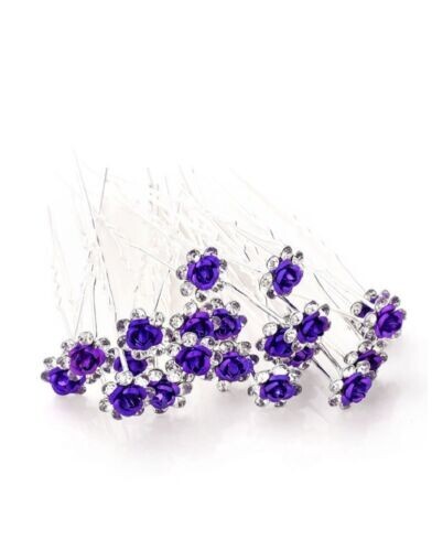 Hair pins bridal floral - floral, 20pcs