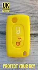 YELLOW FOR PEUGEOT 107 207 307 406 407 607 KEY 2007 3008 807 COVER CASE 2 BUTTON