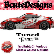 CAR SPORT VAN STYLING VINYL DECAL TRANSFER STICKER TUNED TO PERFECTION AESTHETIC