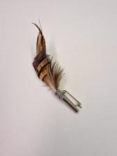 Country Feather Vintage Style Brooch Lapel Hat Pin