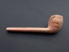 Clay Pipe  - 17th to 18th Century - Sheep and Monarch Design
