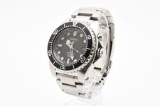 SEIKO 5M62-0BL0 KINETIC Divers SCUBA 200m Men's Watch Black Dial #W157