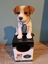 Vivid Arts Real Life Dog Figurine - Jack Russell Puppy Ornament.