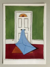 PATRICK HUGHES, ‘EXPECTED LETTER’  gallery art card, 2014.