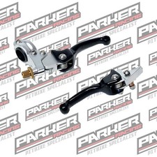 Pit Bike ASV Style Short Lever Set BLACK - Racing, Supermoto, Motocross