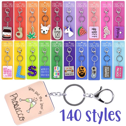 Plastic metal keyring - metal,