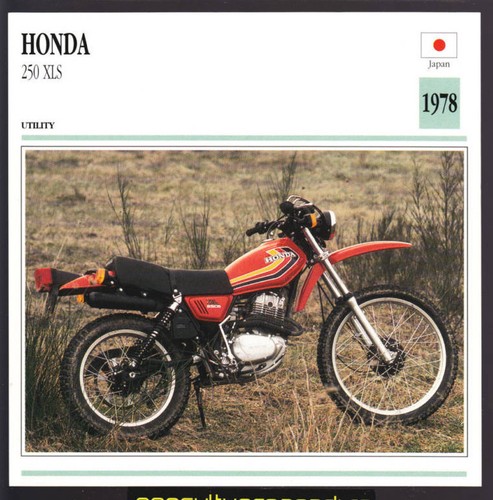 1978 honda 250 xls trail - honda, xl
