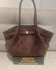 Dark Brown Faux Suede Designer