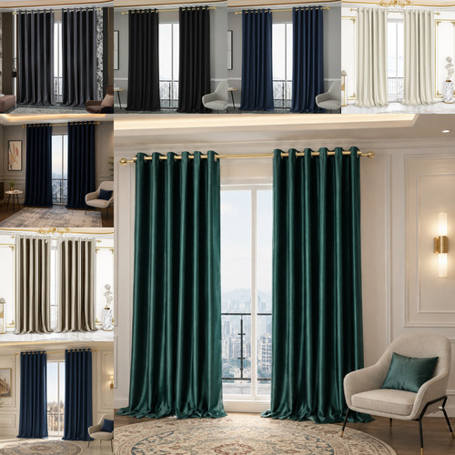 100 blackout curtains pair - blackout,