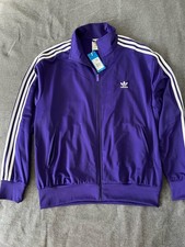 ADIDAS FIREBIRD TRACKSUIT TOP SIZE XL PURPLE NEW WITH TAG