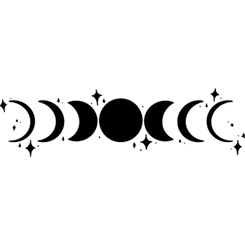 Moon phases unmounted - unmounted, rubber