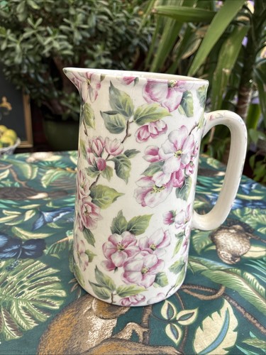 Heron cross floral pottery - heron,