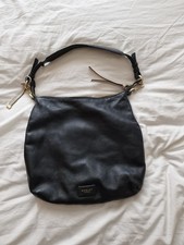 Radley London Pudding Lane Large Ziptop Hobo Bag in Black Leather.
