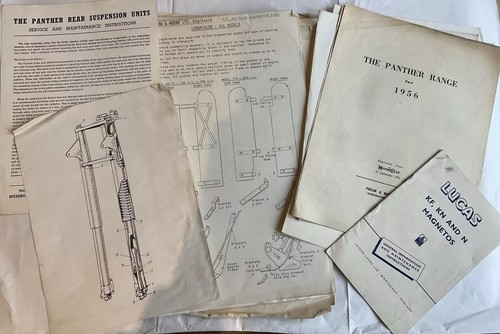 Panther motorcycle literature - motorcycle,