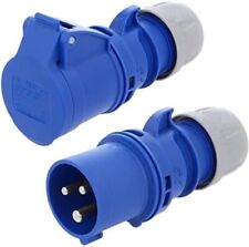 PCE CEE Form 16A, 32A, 63A, 125A Plugs/Connectors 1&3 phase, 3&5 pin Male-Female