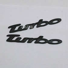 2x Black New turbo Matte Metal