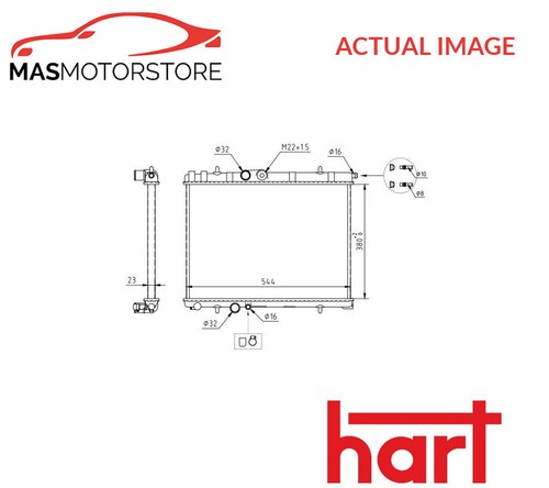 Engine cooling radiator hart - cooling,