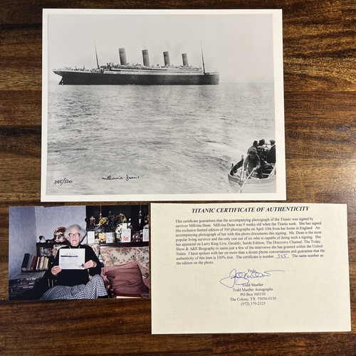 Titanic signed photo - signed,
