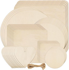 46pcs unfinished blank - 46pcs, wood