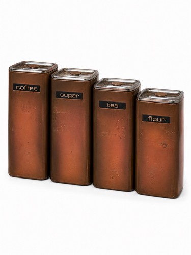 4pc metal coffee - 4pc,
