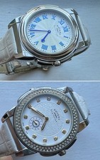 Rotary Evolution Tz2 Two Faces Dual Time Reversible Ladies Watch