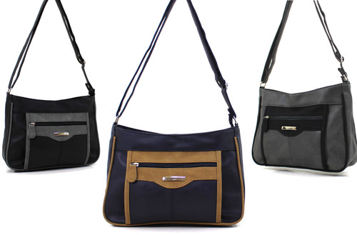Ladies faux leather handbag - ladies,