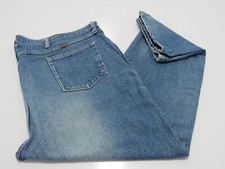 Rustler MENS Distressed Regular straight jeans Blue W50/ L30 REF (14359)