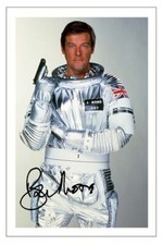 ROGER MOORE SIGNED PHOTO PRINT