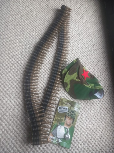 Army fancy dress ammunition - army,
