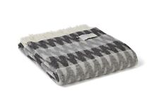 Tweedmill Snowdonia Dove Grey 100% Pure New Soft Merino Wool Blanket 183x150 cm