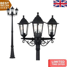 Chic 2.2m Black Outdoor Lamp