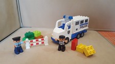 Lego Duplo 5680 Police Van with police officer and criminal figures