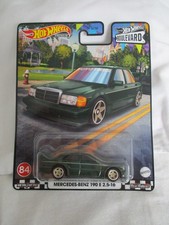 Hot Wheels Boulevard Mercedes-Benz 190 E 2.5-16 Real Riders Sealed In Card  
