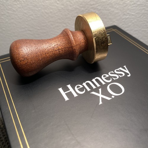 Hennessy ice stamp brass - hennessy,