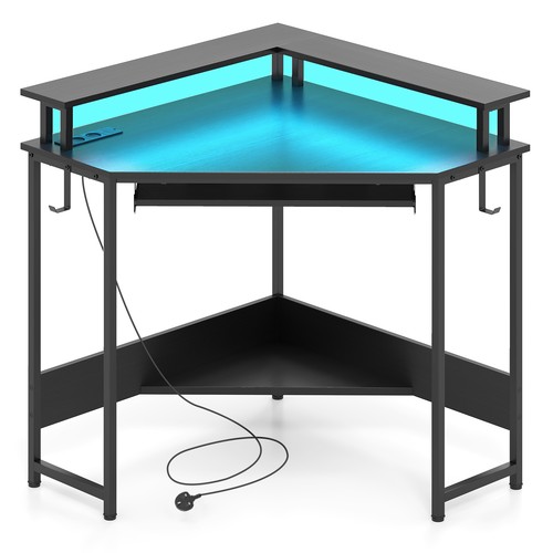 Corner desk charging station - corner,