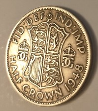 1948 Half Crown Coin. KGVI