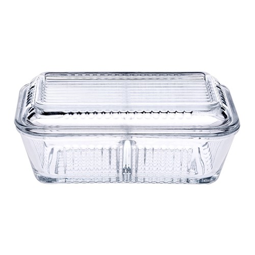 Pasabahce clear glass butter - glass,