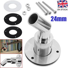 24mm Stainless Steel 316 Thru Hull Exhaust Fitting Tube Pipe Socket for Car Boat