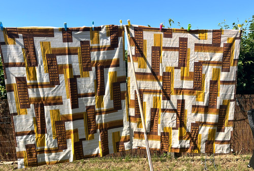 Vintage fabric curtains - 3,