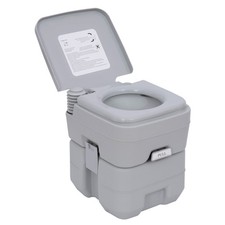 Outsunny 20L Camping Toilet Portable Travel WC Caravan Picnic Fishing Restroom