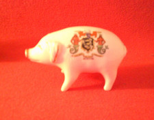 Crested china Fat Pig Boston Crest