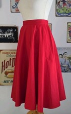 Vivien of Holloway vintage retro  fifties 50’s Style Full Circle swing skirt red