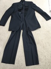 marks & spencer dinner suit. Black, Wool Blend, Long, Chest 42, Waist 38, Leg 33