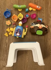 TOMY TOOMIES FOAM FACTORY BATH TOY, Pirate Ship, Bathroom Step Up Bundle