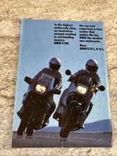 BMW K100 K75C K75S Motorcycles Sales Brochure Sept 1985 #5 11 20 38 20 - 9/85