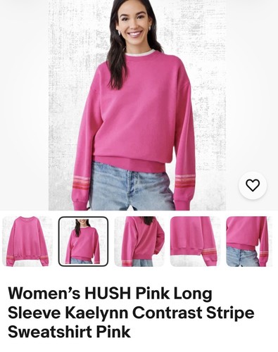Hush pink sweatshirt - pink,