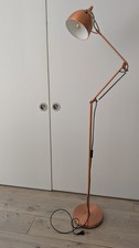 Contemporary Adjustable Rose Gold Metal (Copper) Floor Lamp